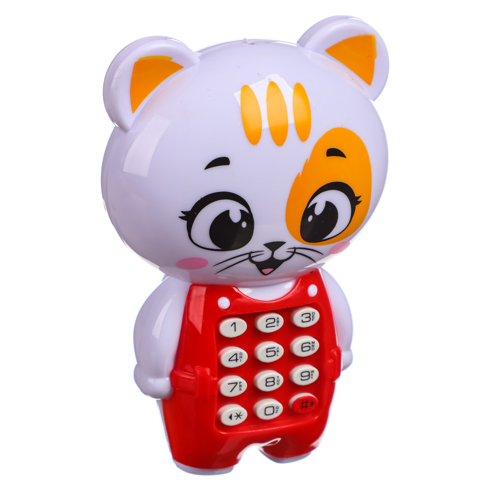 ZABIAKA Игрушка музыкальная "Забавный мишутка", звук, пластик, 7,5х3,5х10,5 см, арт.№ 272-853