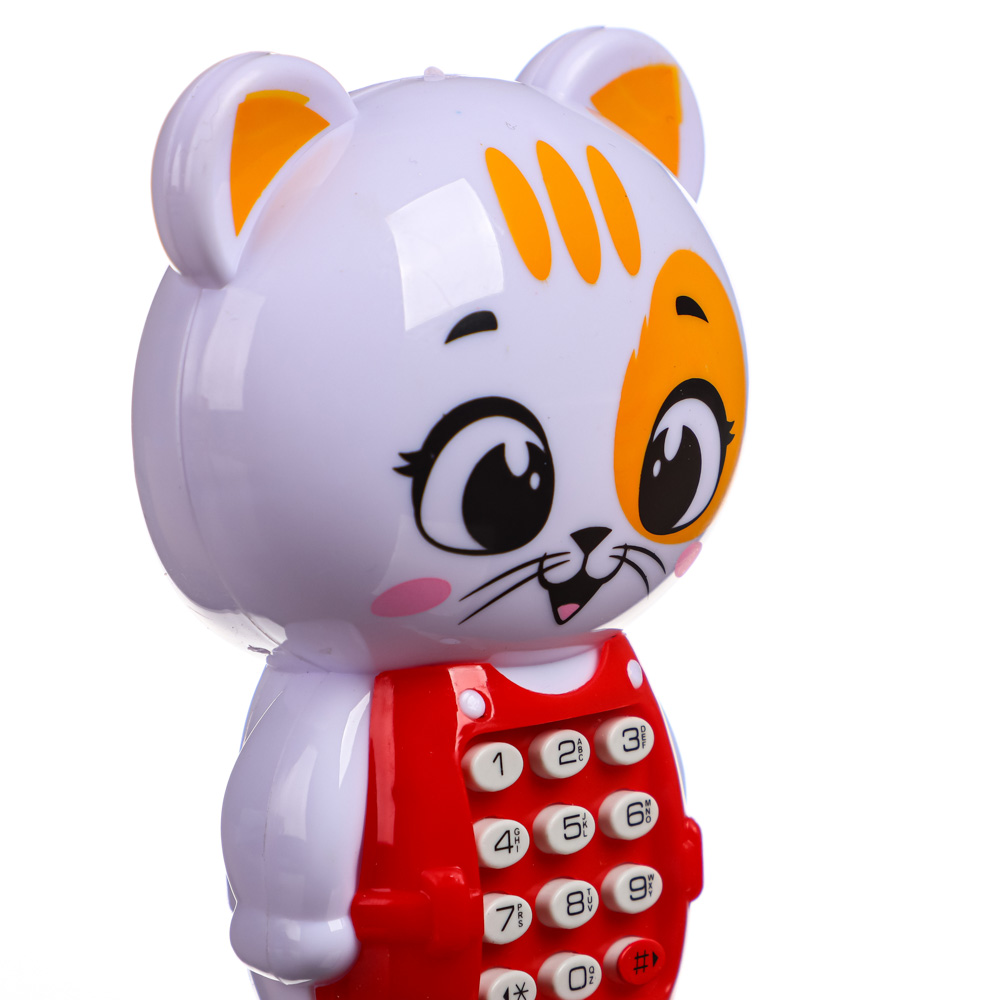 ZABIAKA Игрушка музыкальная "Забавный мишутка", звук, пластик, 7,5х3,5х10,5 см, арт.№ 272-853