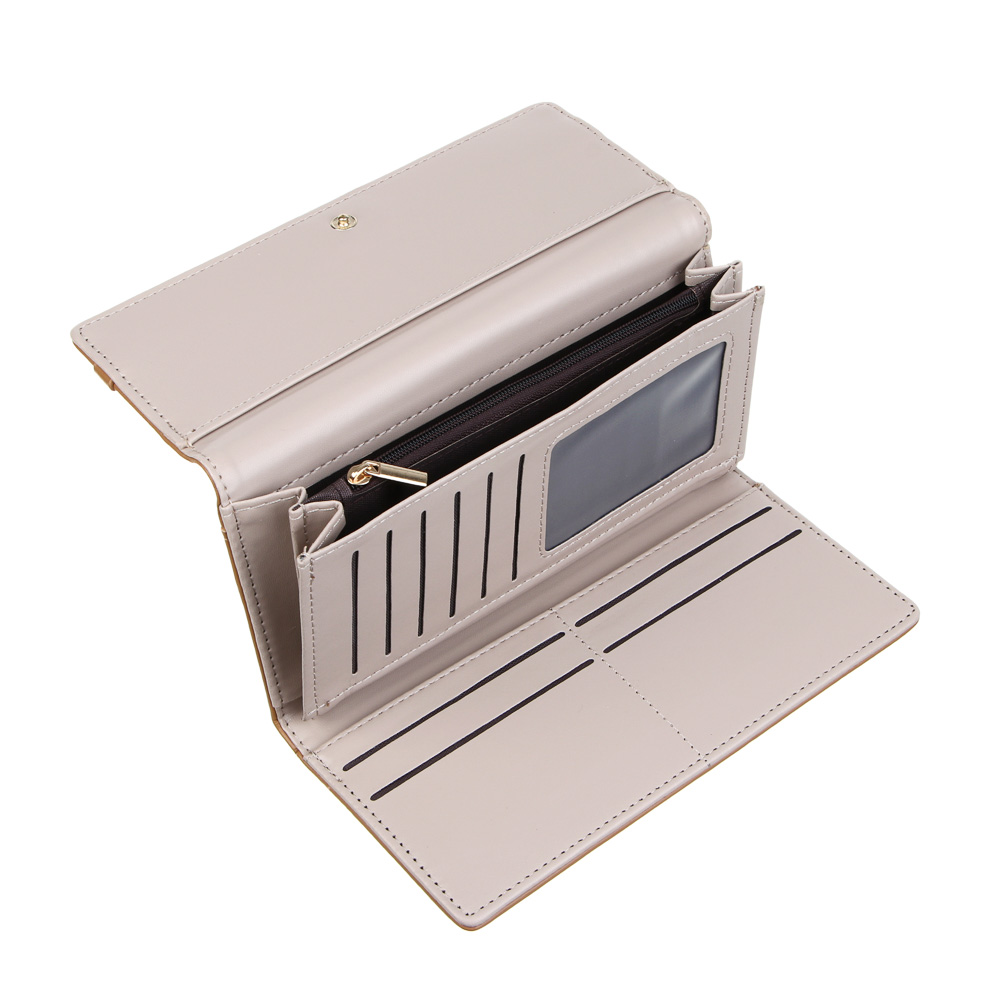 ЮL Иланна Кошелек для карт и купюр, полиуретан, 19х10х2,5 см, 2 цвета, КЖ24-07, арт.№ 303-020