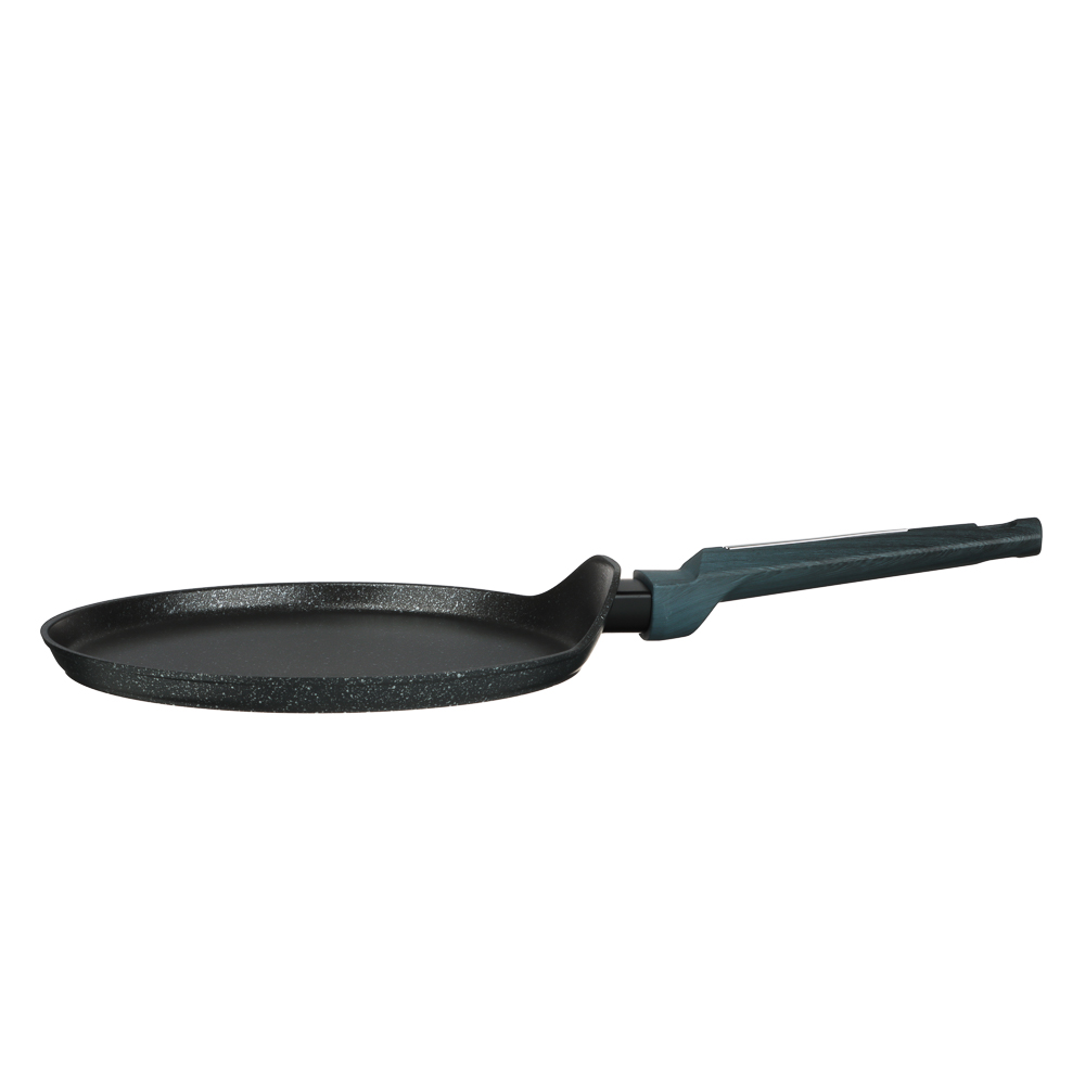 SATOSHI Гардан Сковорода литая блинная d24см, антипригарное покрытие мрамор, индукция, арт.№ 846-674