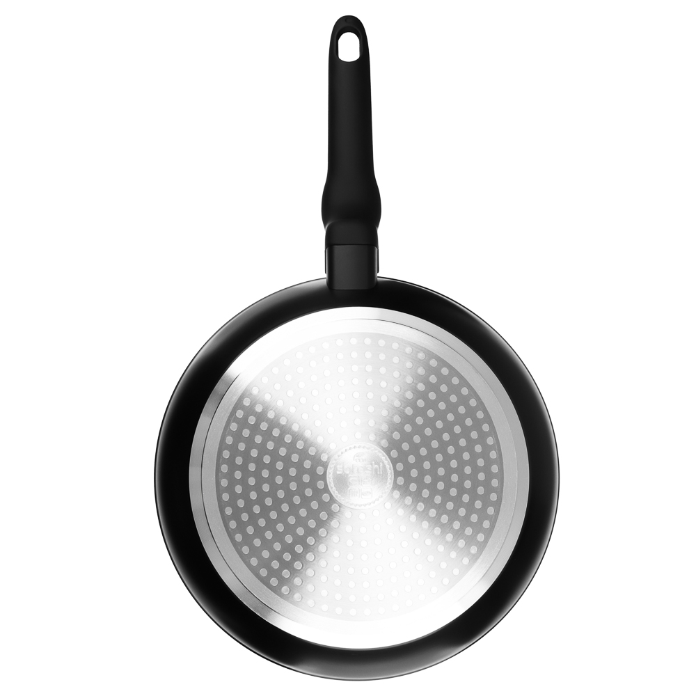 SATOSHI Стоун Сковорода литая с крышкой d24см, антипригарное покрытие мрамор, индукция, арт.№ 846-675