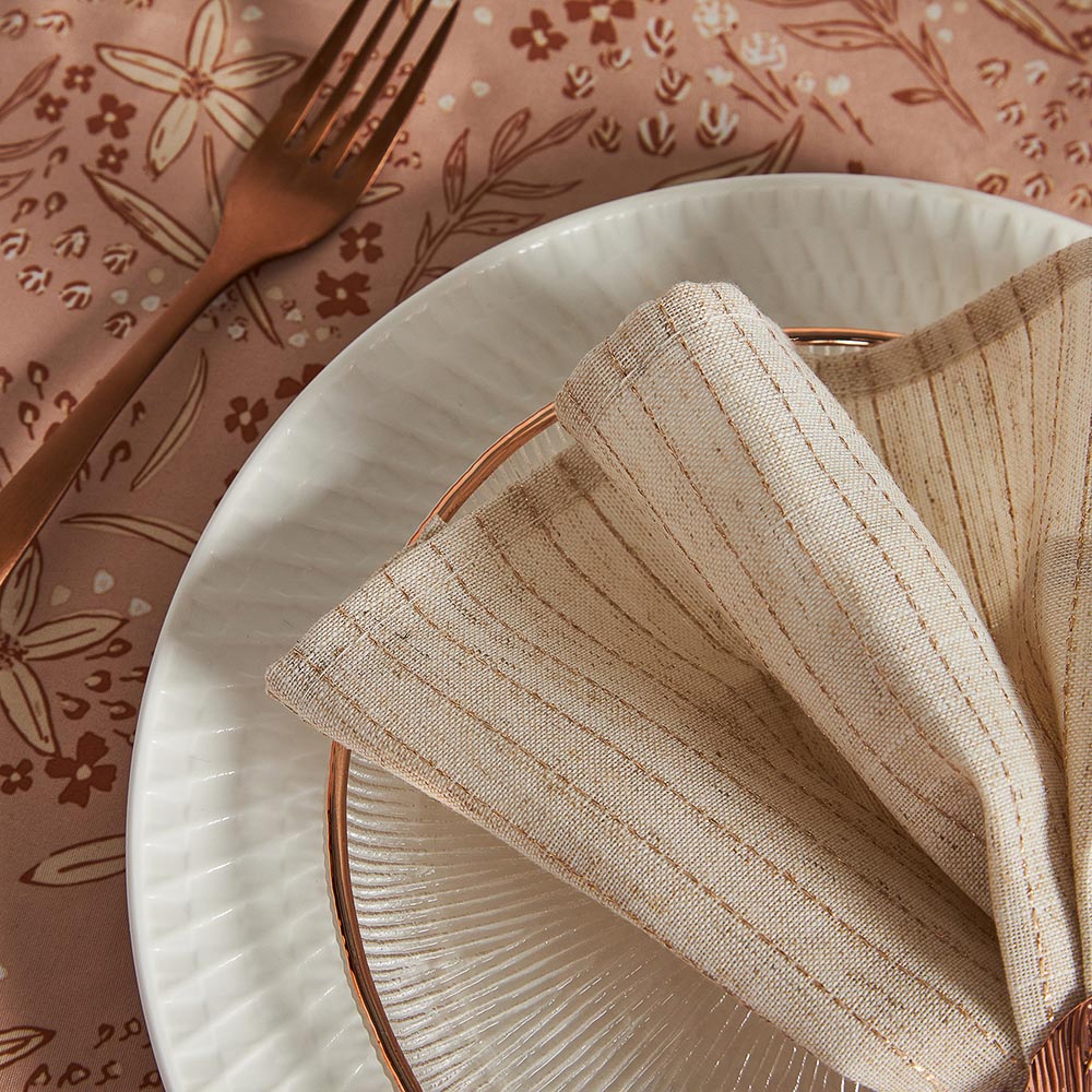 BY COLLECTION White Line Салфетка сервировочная, 2шт в комплекте, 40х40см, 85% полиэстер, 15% лен, арт.№ 488-109