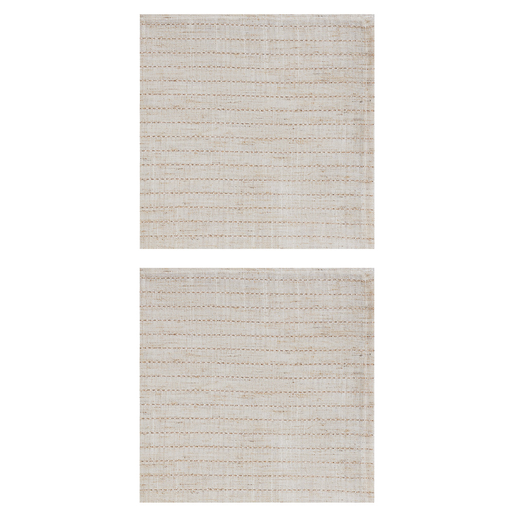 BY COLLECTION White Line Салфетка сервировочная, 2шт в комплекте, 40х40см, 85% полиэстер, 15% лен, арт.№ 488-109