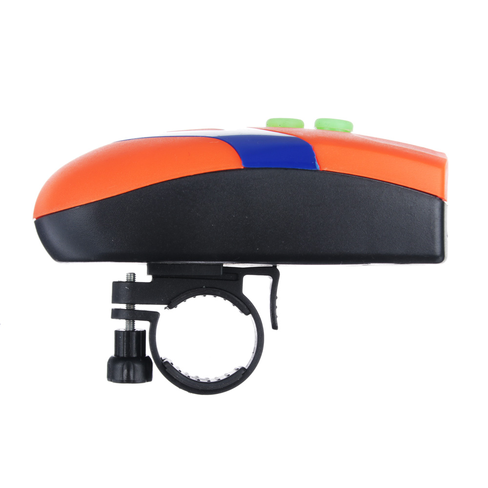 SILAPRO Фара-гудок велосипедная 3 режима, 3LED, 3xААА, пластик, арт.№ 195-019