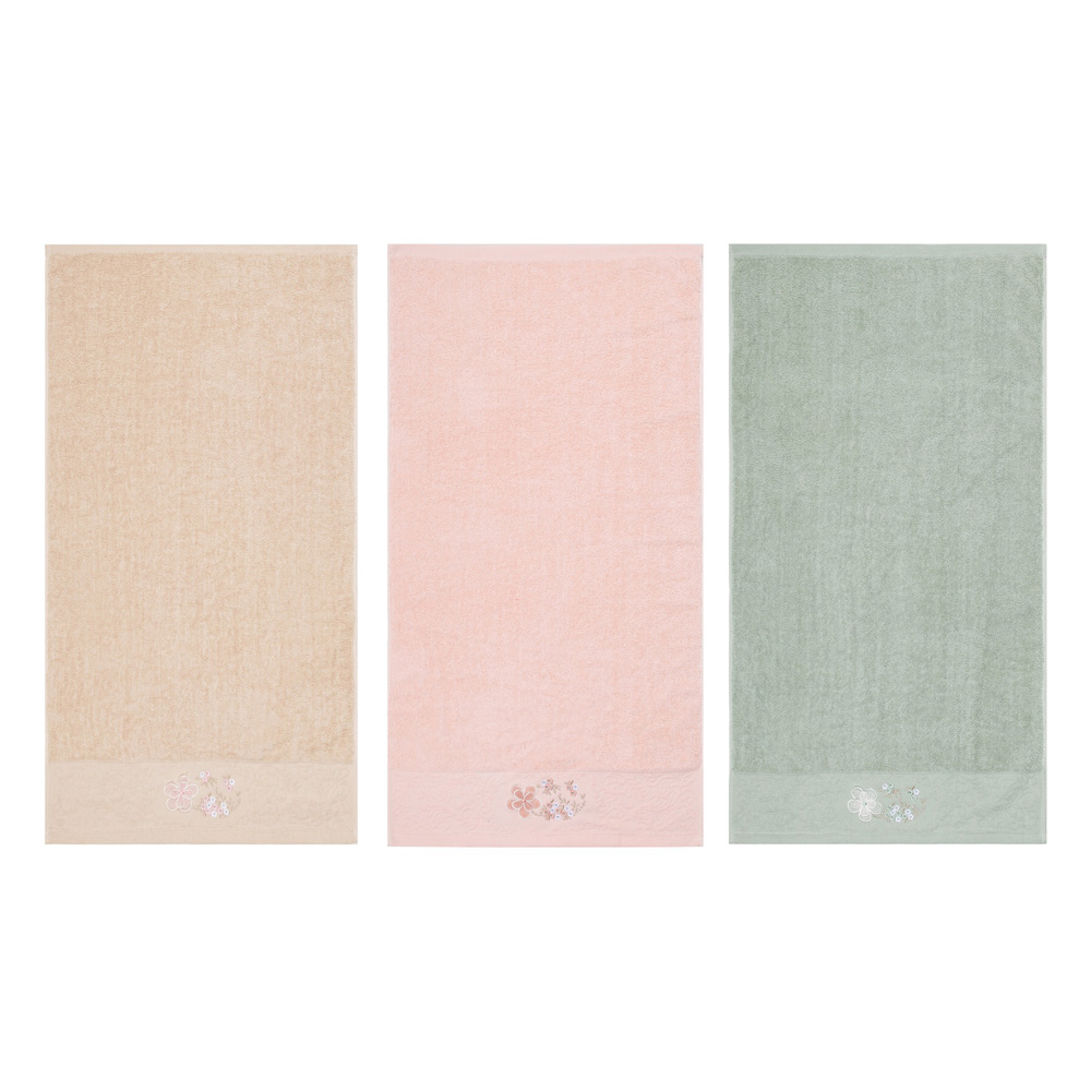 PROVANCE Элина Полотенце махровое, 80% хлопок 20% ПЭ, 70х130см, 3 дизайна, арт.№ 488-029