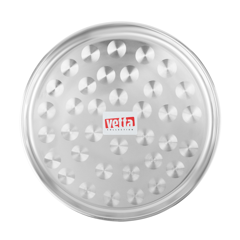 VETTA Поднос круглый 35см, нерж.сталь, арт.№ 812-104