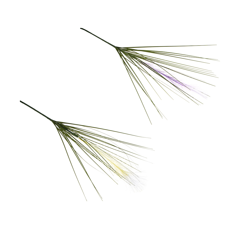 Ветка искусственная декоративная тм LADECOR с пампасной травой, длина 70 см, арт.№ 426-017