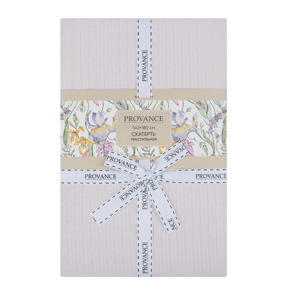 PROVANCE Ботаника Скатерть текстильная, 140х180см жаккард, 100% полиэстер, 3 цвета, арт.№ 488-180