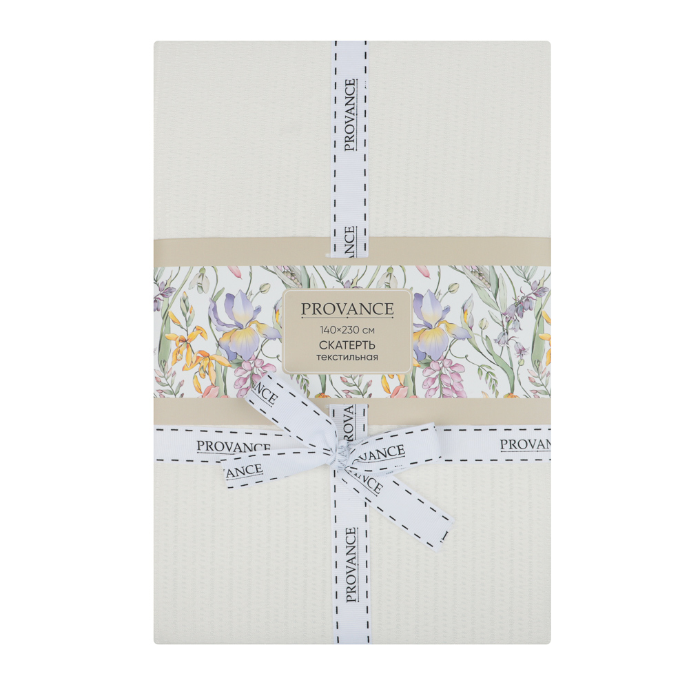 PROVANCE Ботаника Скатерть текстильная, 140х230см жаккард, 100% полиэстер, 3 цвета, арт.№ 488-181