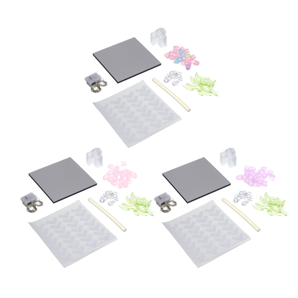 Ночник 3d с тюльпанами, 10х10см, пластик, 3хAG13, 3 вида, арт.№ 171-025