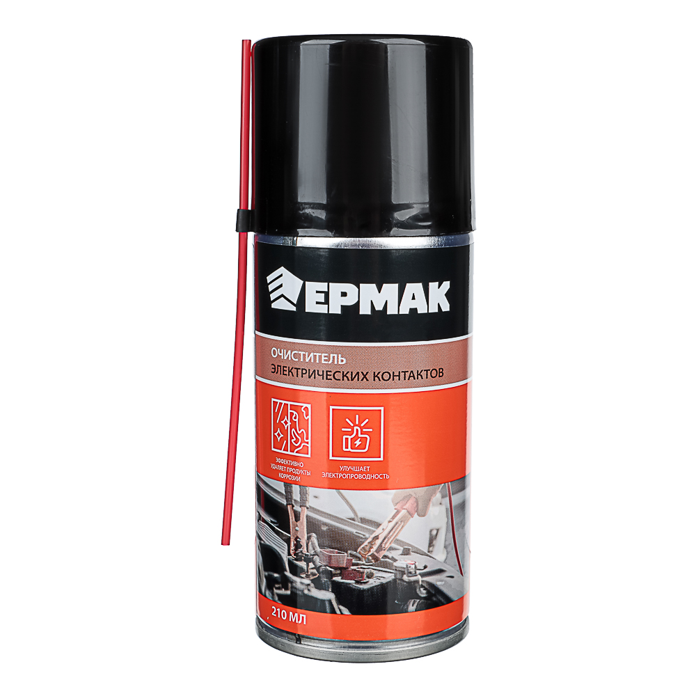 ЕРМАК Очиститель электроконтактов, аэрозоль, 210мл, арт.№ 727-069