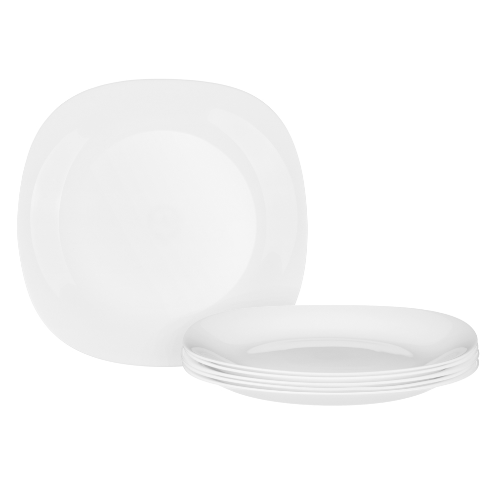 GT Набор столовой посуды 19пр., опаловое стекло, квадратный, арт.№ 818-339