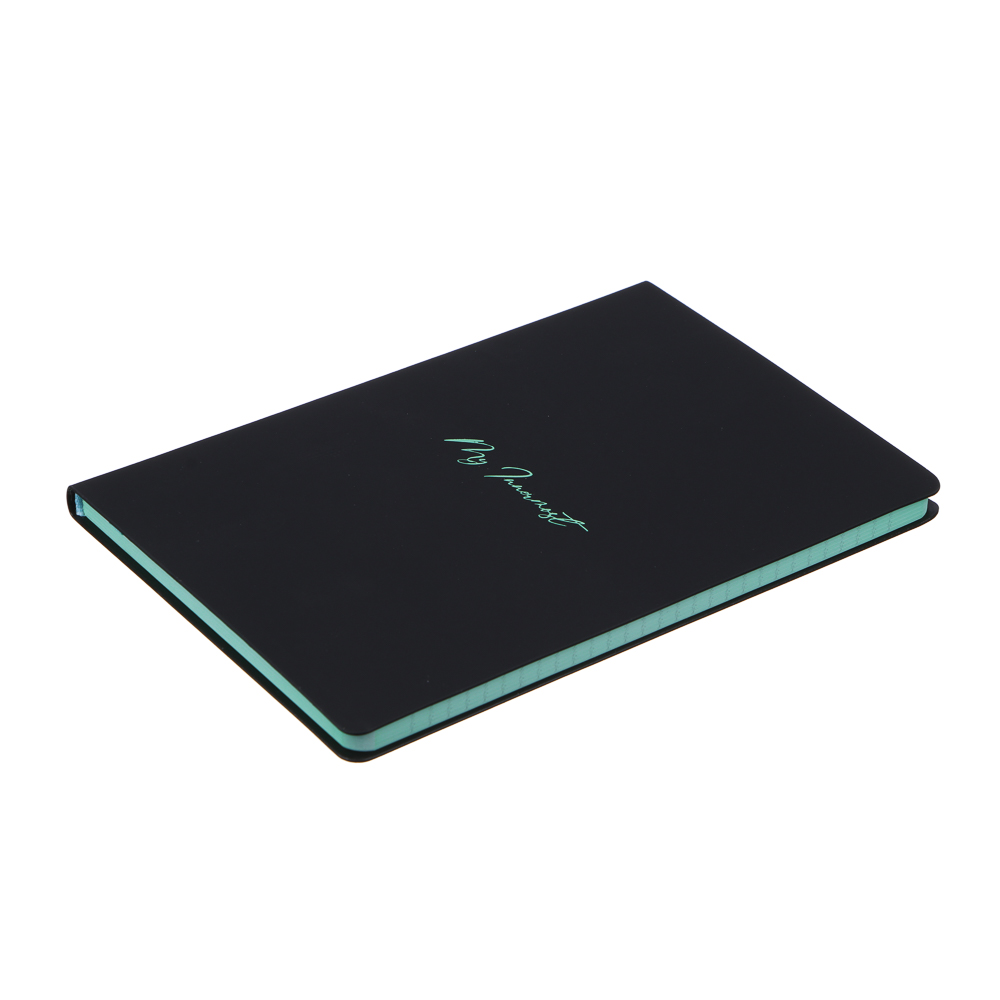 Бизнес - блокнот "НОУТС" А5, 192 стр., гибкая обл., иск.кожа "софт тач", цв.срез, 3 дизайна, арт.№ 572-201