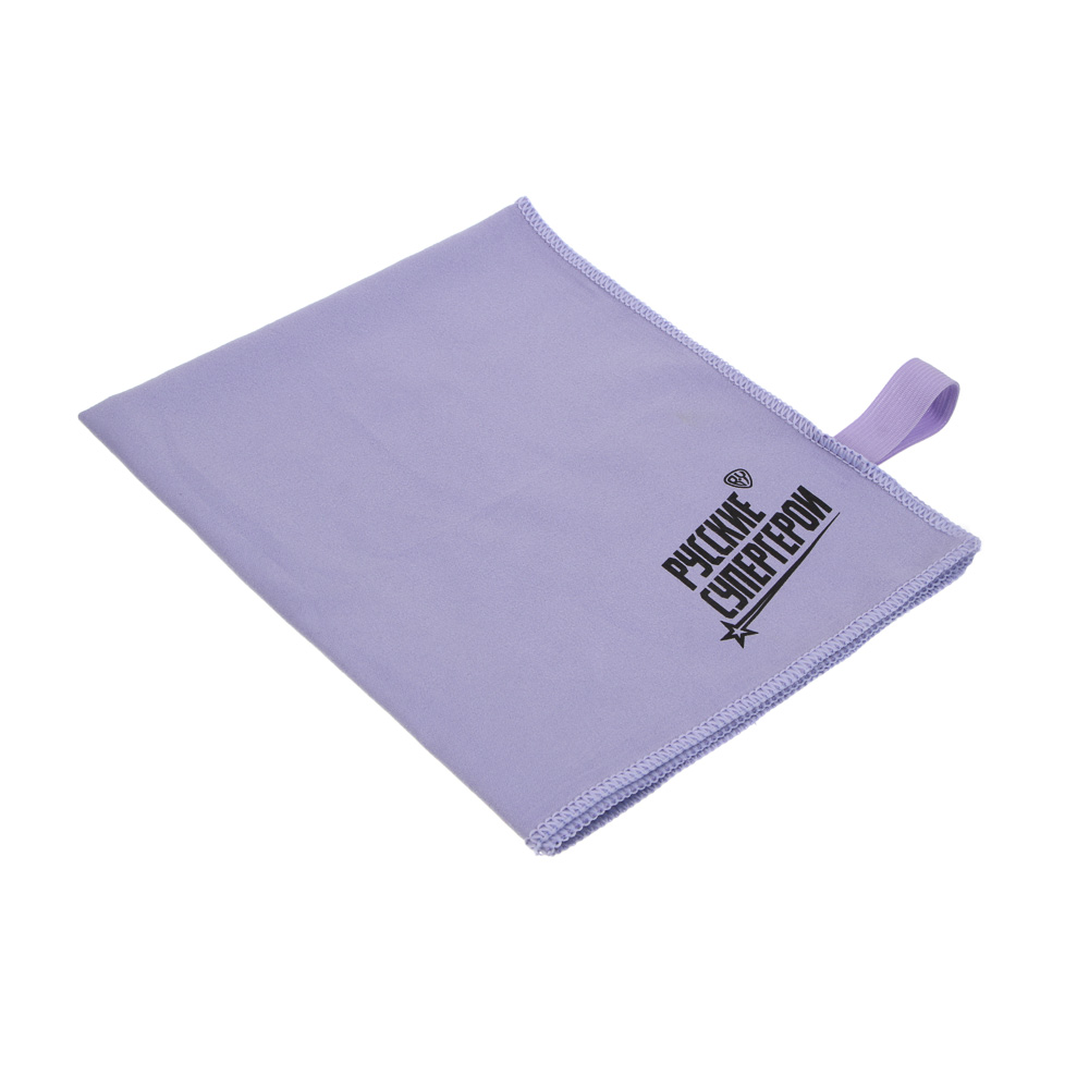 Полотенце спортивное из микрофибры тм BY Русские Супергерои, 40х50см, полиэстер, нейлон, 4 цвета, арт.№ 087-015