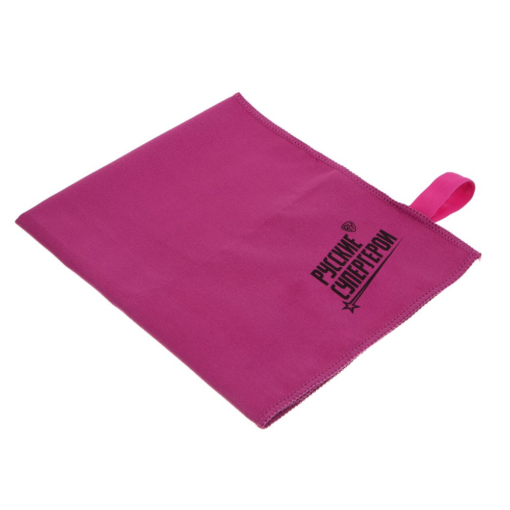 Полотенце спортивное из микрофибры тм BY Русские Супергерои, 40х50см, полиэстер, нейлон, 4 цвета, арт.№ 087-015