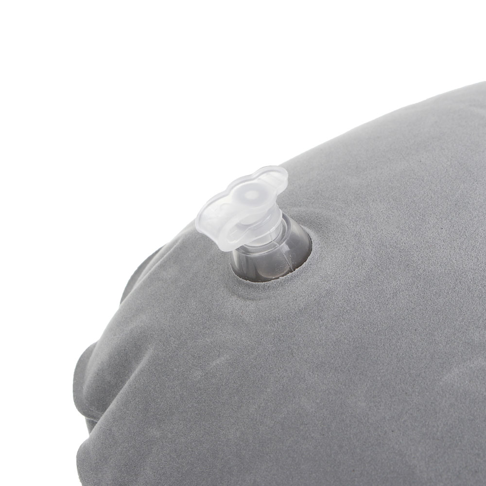 Подушка дорожная надувная, с насосом, тм BY SPORT, 37х24см, ПВХ, 2 цвета, арт.№ 087-016