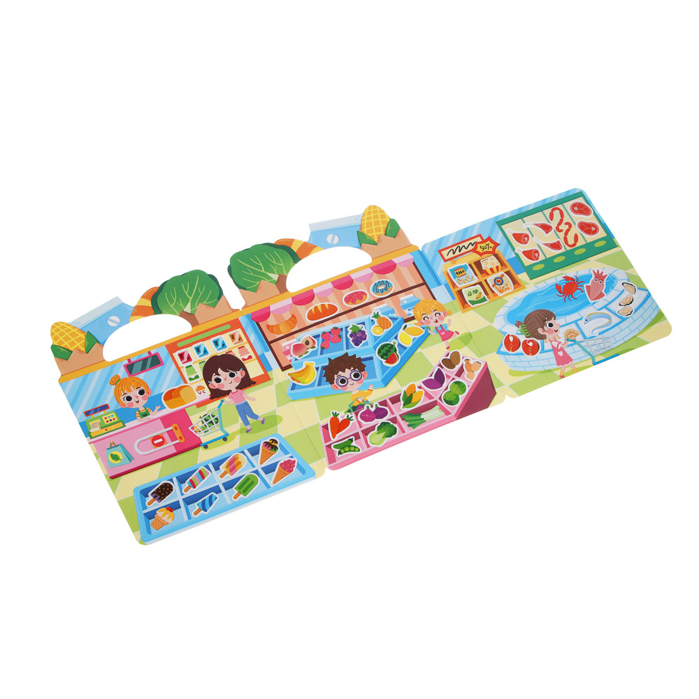 Набор многоразовых наклеек бумага, картон, 22,5х30х0,4см, 5 дизайнов, арт.№ 889-094