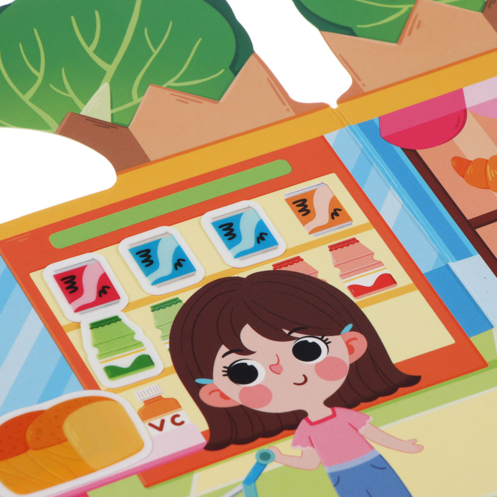 Набор многоразовых наклеек бумага, картон, 22,5х30х0,4см, 5 дизайнов, арт.№ 889-094