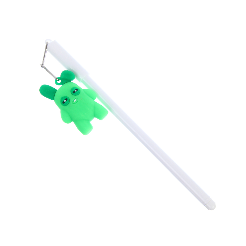 Ручка гелевая черная 0,5мм, с фигуркой "Монстрики", 4 вида, арт.№ 591-284