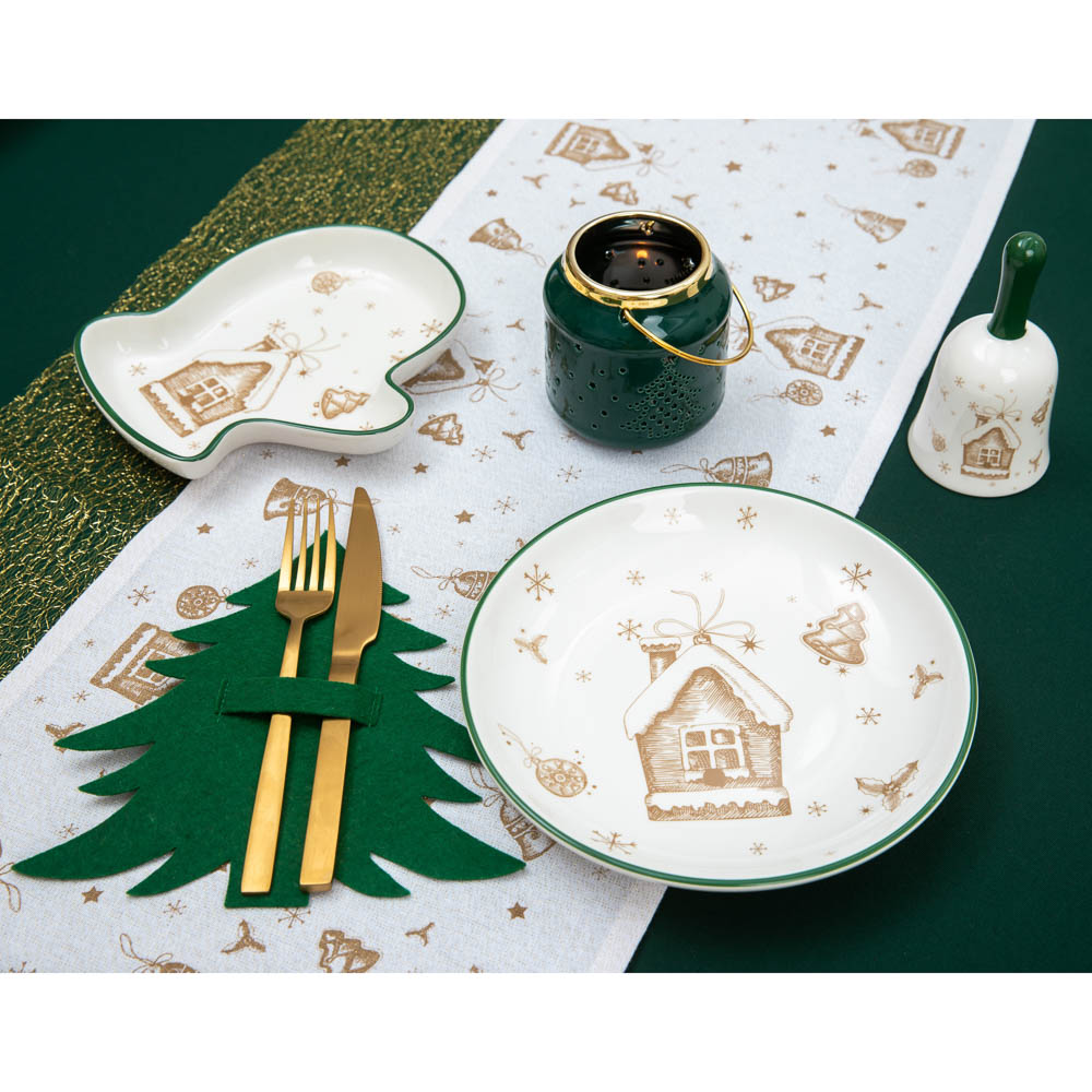 MILLIMI Пряничный домик Колокольчик декоративный 7х7х13см, керамика, арт.№ 820-133