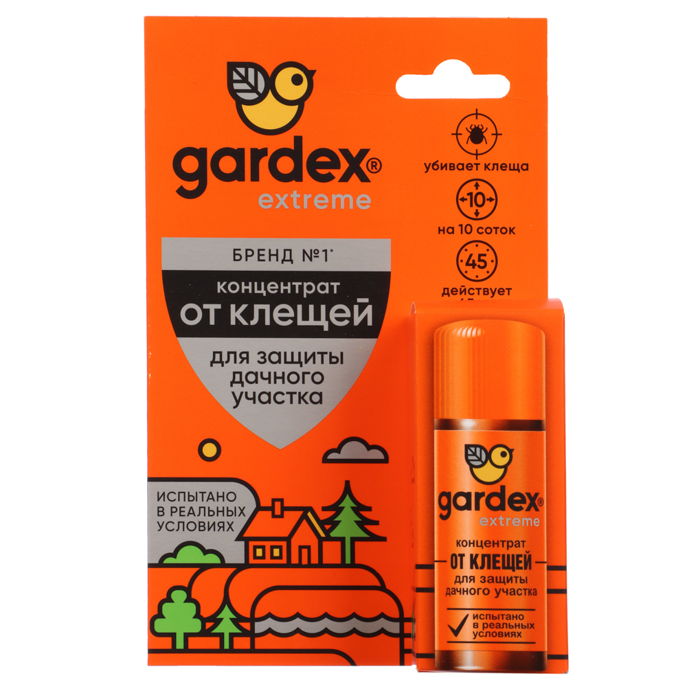 Концентрат для защиты дачного участка от клещей Gardex Extreme, 50мл, арт.№ 962-011