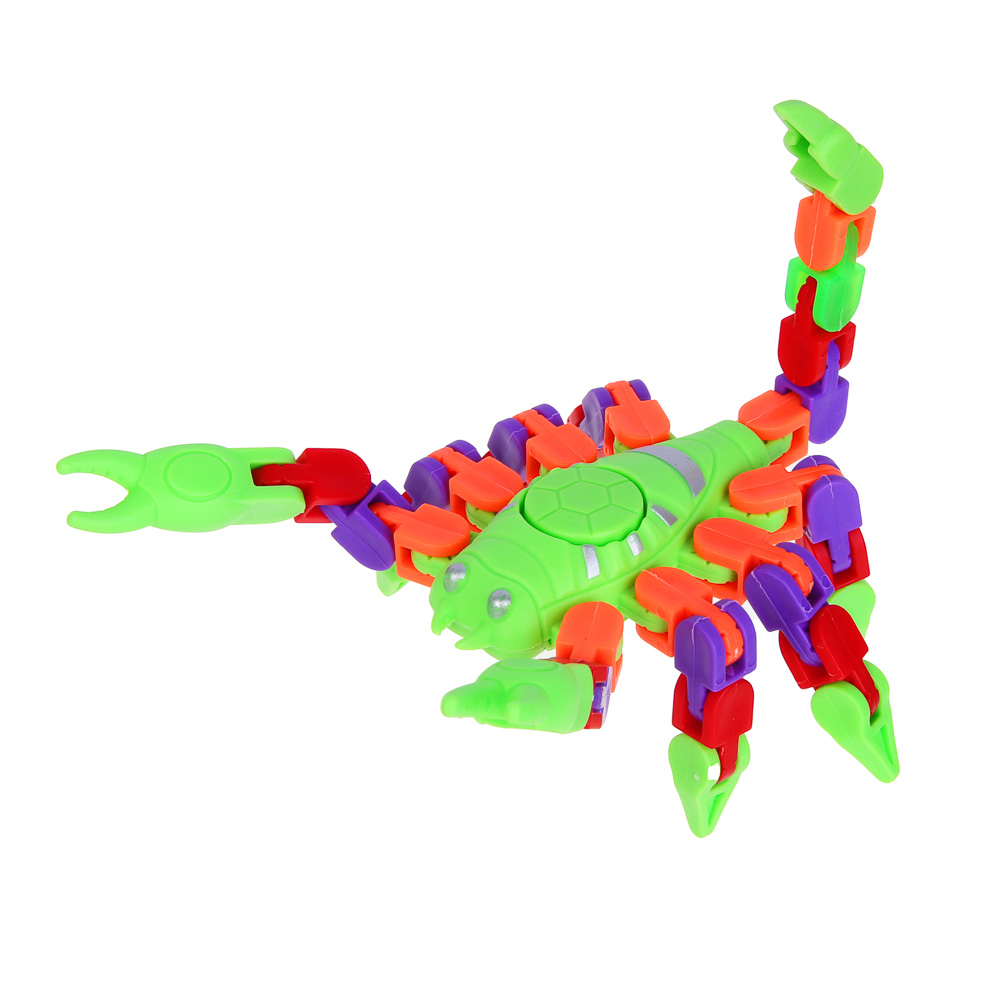 ИГРОЛЕНД Игрушка антистресс "Пауки и скорпионы" светится в темноте, PP, 15х14 см, 8 дизайнов, арт.№ 295-255