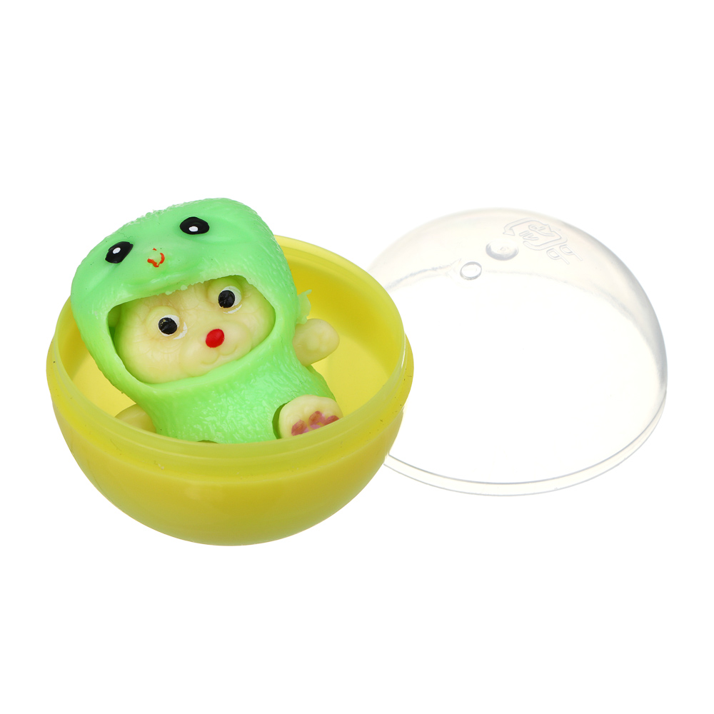 ИГРОЛЕНД Игрушка-сюрприз в шаре, d=5см, TPR, «Животные», микс, арт.№ 274-275