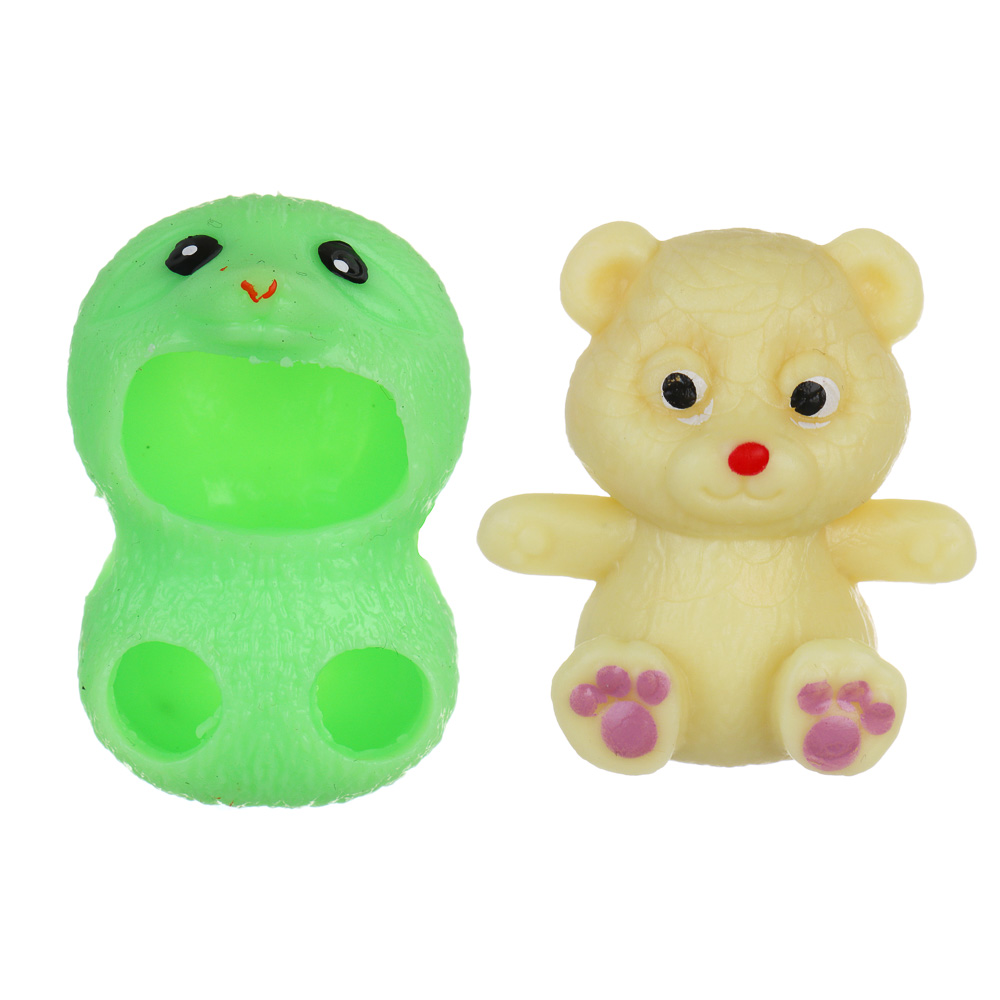 ИГРОЛЕНД Игрушка-сюрприз в шаре, d=5см, TPR, «Животные», микс, арт.№ 274-275