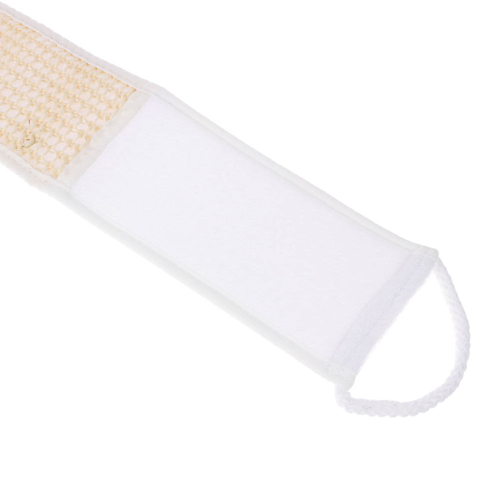 ЮL Мочалка лента банная с ручками с эффектом пилинга, сизаль, полиэстер, поролон, 68х10см, 3 цв., арт.№ 361-140