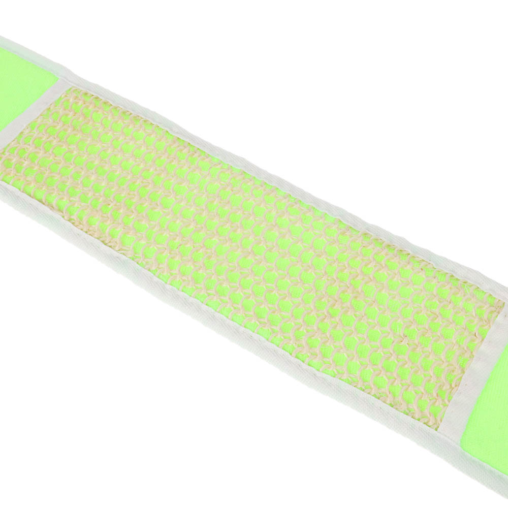 ЮL Мочалка лента банная с ручками с эффектом пилинга, сизаль, полиэстер, поролон, 68х10см, 3 цв., арт.№ 361-140