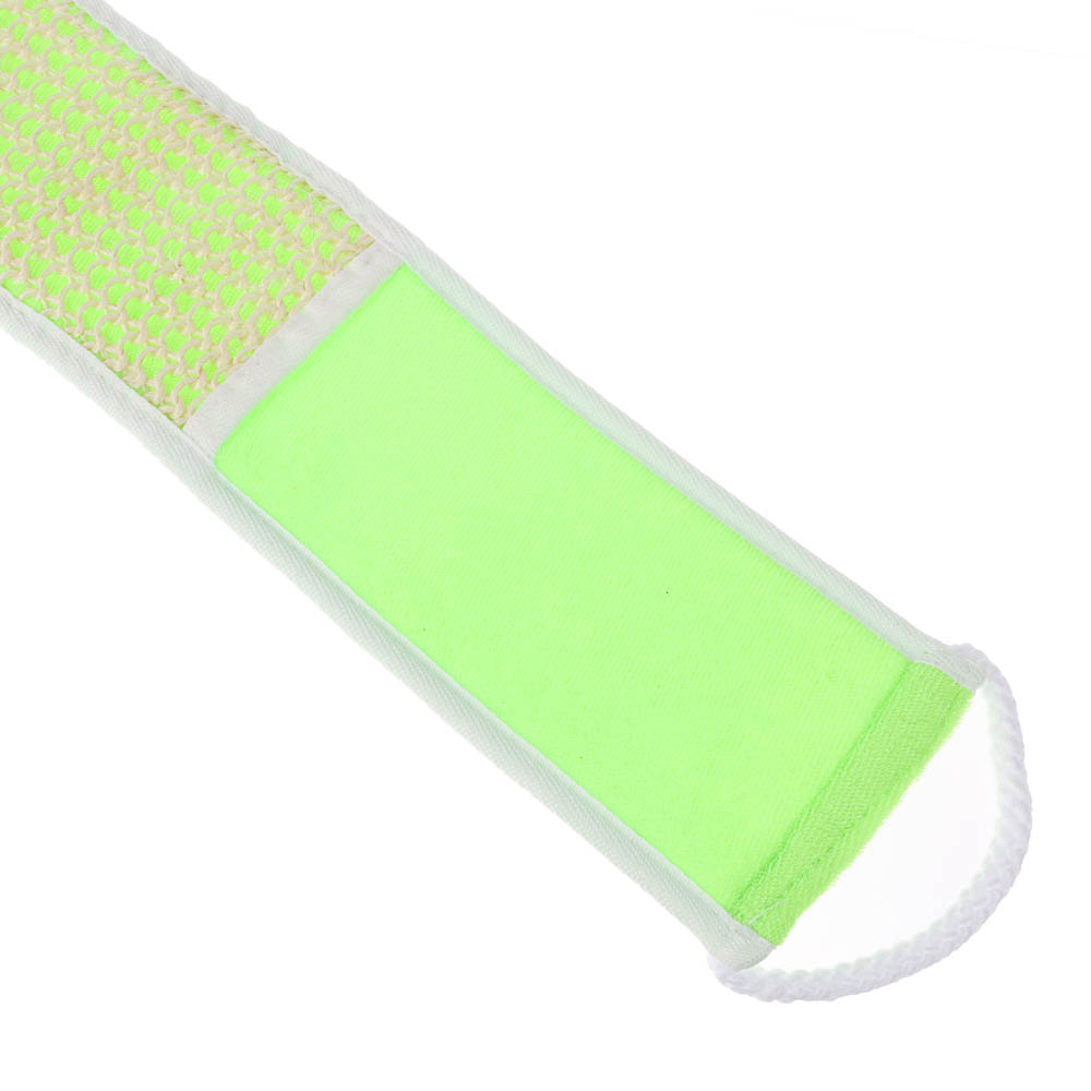 ЮL Мочалка лента банная с ручками с эффектом пилинга, сизаль, полиэстер, поролон, 68х10см, 3 цв., арт.№ 361-140