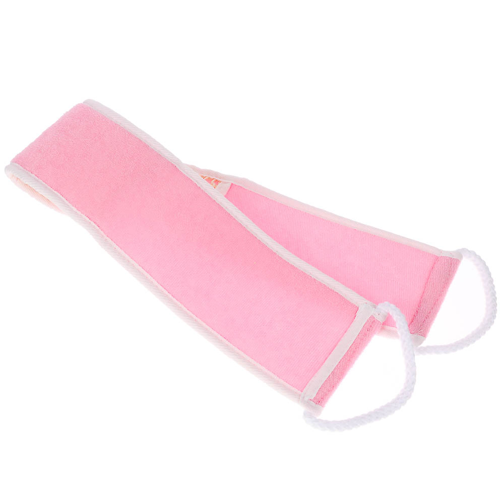 ЮL Мочалка лента банная с ручками с эффектом пилинга, сизаль, полиэстер, поролон, 68х10см, 3 цв., арт.№ 361-140