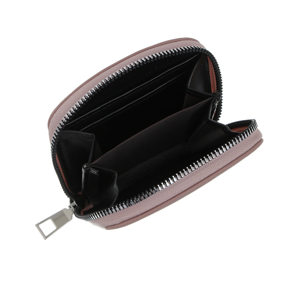 Кошелек для карт и купюр на молнии тм ЮL Miracle, ПУ, металл, 10,5х8,5х2см, 3 цвета, С508-1, арт.№ 303-071