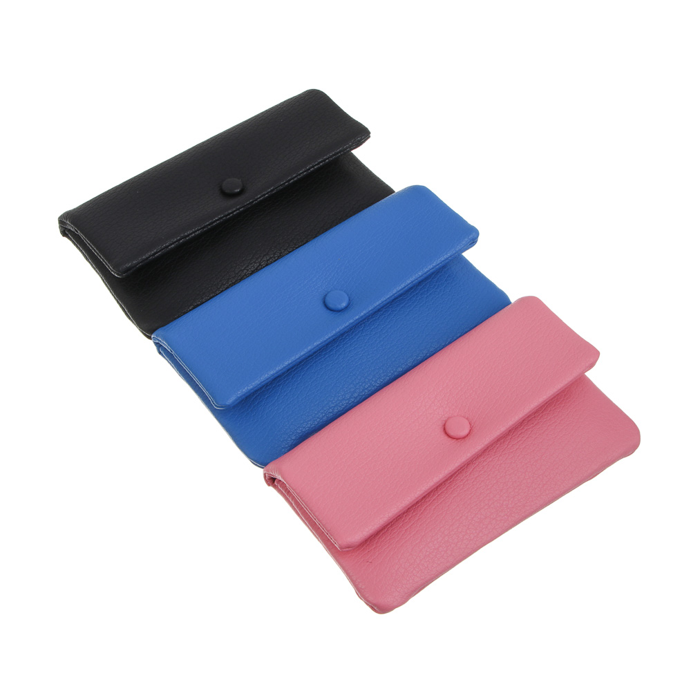 Кошелек женский мягкий для карт, купюр, мелочи на кнопке тм ЮL Softy, ПУ, 18,5х10,5х3см, 3 цвета, арт.№ 303-073