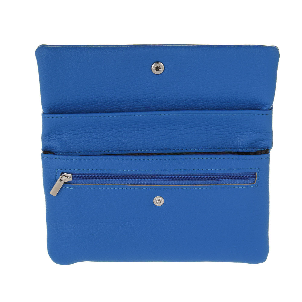 Кошелек женский мягкий для карт, купюр, мелочи на кнопке тм ЮL Softy, ПУ, 18,5х10,5х3см, 3 цвета, арт.№ 303-073