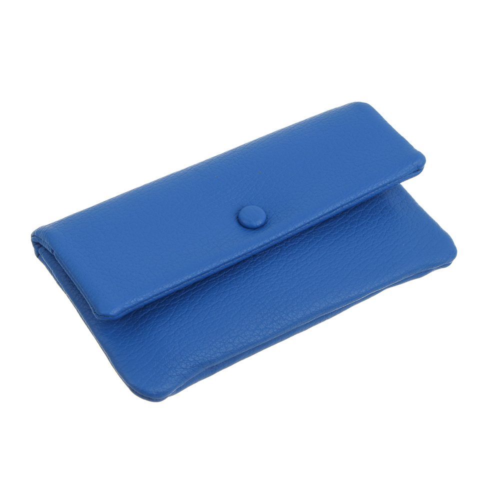 Кошелек женский мягкий для карт, купюр, мелочи на кнопке тм ЮL Softy, ПУ, 18,5х10,5х3см, 3 цвета, арт.№ 303-073