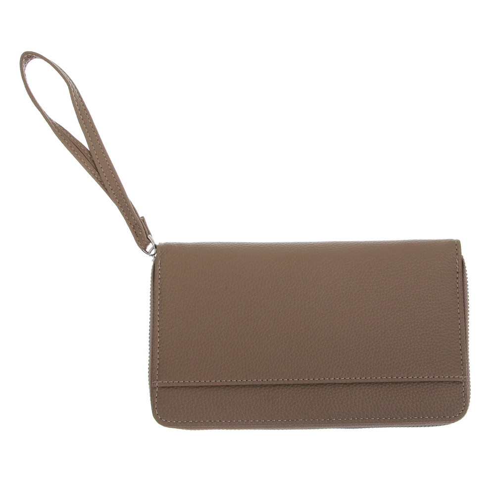 Портмоне-органайзер 20 отделений на молнии тм ЮL Diplomat, ПУ, металл,  19х11х2,5см, 3 цвета, арт.№ 303-074