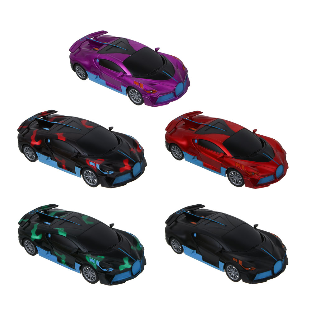 Машина радиоуправляемая "Мегаралли" ИГРОЛЕНД, 4-канальный пульт, свет, 5хАА, ABS, 26х12х11 см, 5 дизайнов, арт.№ 293-233