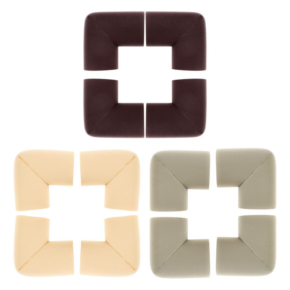 VETTA Накладки - протекторы на углы, 4шт, 6х3см, каучук, 3 цвета, арт.№ 639-051