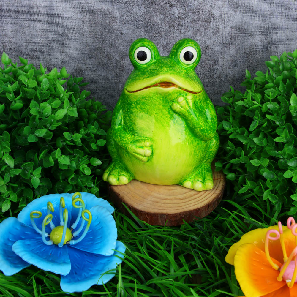 INBLOOM Фигура садовая Лягушка 12.5х11х15.5см, латерит, арт.№ 162-004