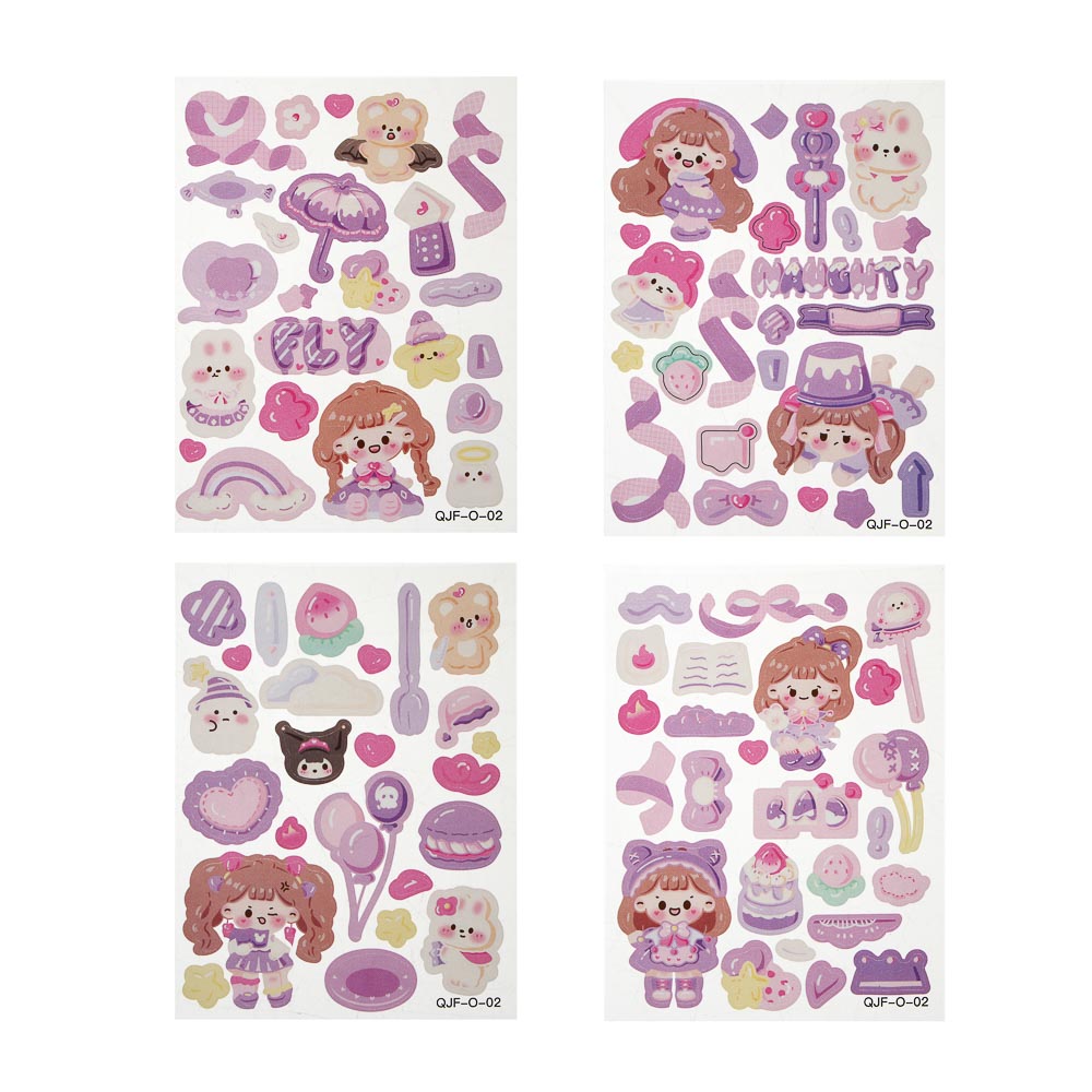 Набор для творчества "Брелок с наклейками", 11,9х9,2х3,6см, акрил, PET, 5 дизайнов, арт.№ 283-243