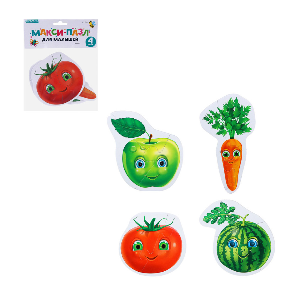 Макси-пазл для малышей "Фигурный", ИГРОЛЕНД, ЭВА, арт.№ 262-435