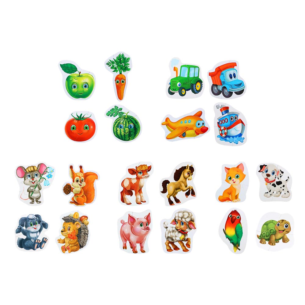 Макси-пазл для малышей "Фигурный", ИГРОЛЕНД, ЭВА, арт.№ 262-435