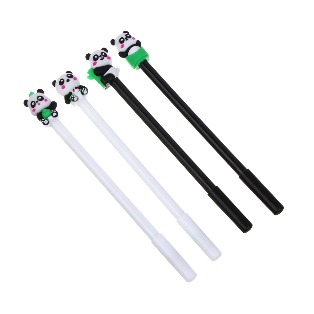 Ручка гелевая синяя, с наконечником в форме панды, 4 дизайна, арт.№ 627-164