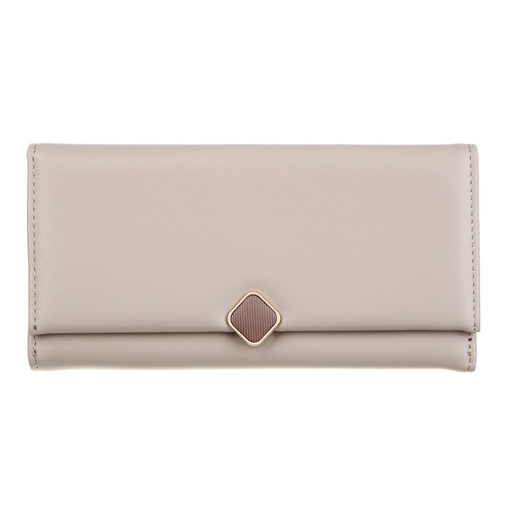 ЮL Зефира Кошелек для карт и купюр, полиуретан, 19х9,5х2,5 см, бежевый, МП-7, арт.№ 303-025