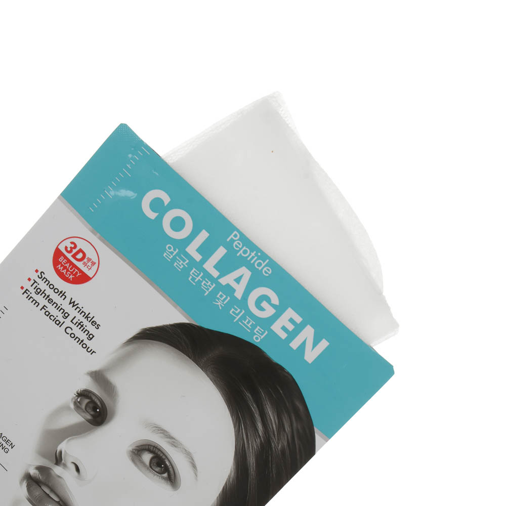 Маска для овала лица 3Д подтягивающая с пептидами и коллагеном тм Sadoer, 25мл, арт.№ 022-210