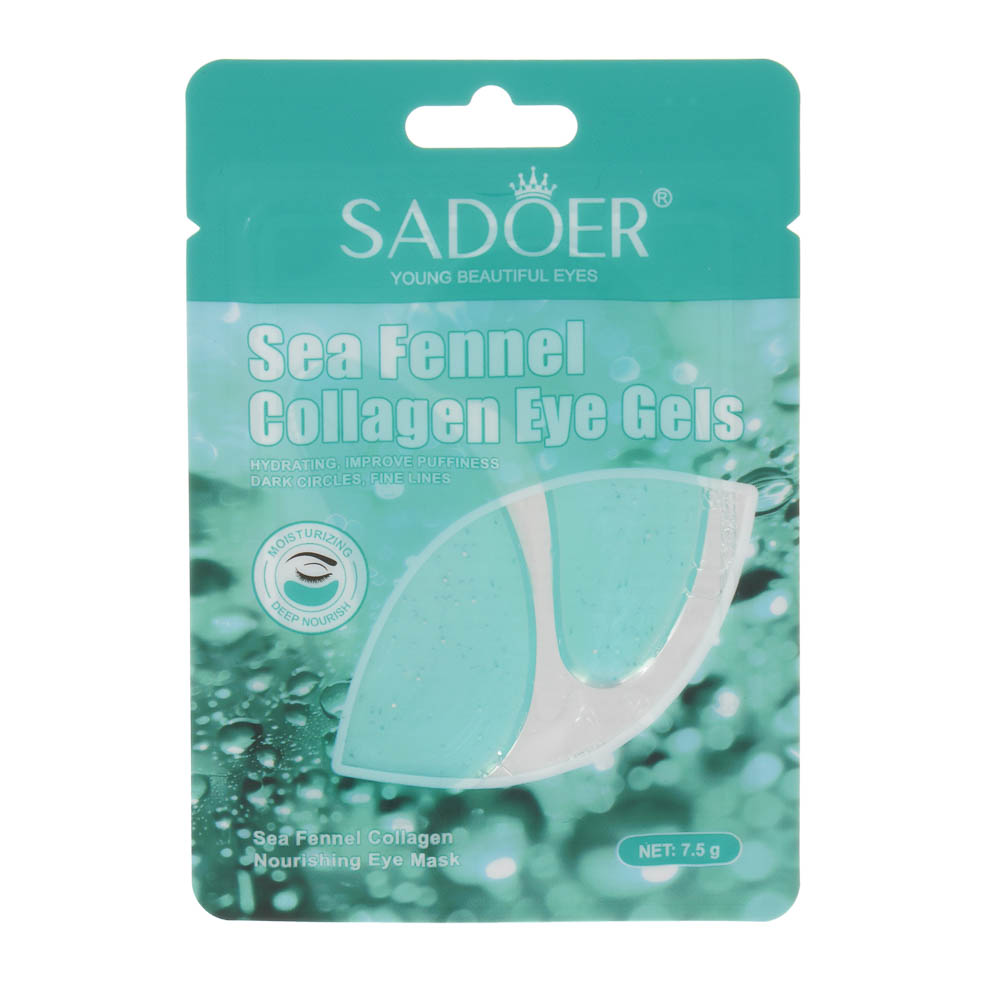 Патчи для глаз питательные с морским фенхелем тм Sadoer, 1 пара х 7,5гр, арт.№ 022-211