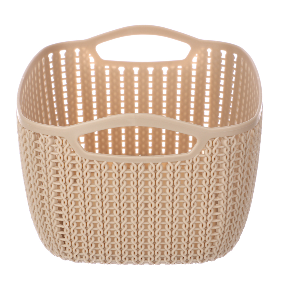 Корзинка вязаная тм VETTA, пластик, 21х16х10см, арт.№ 406-121