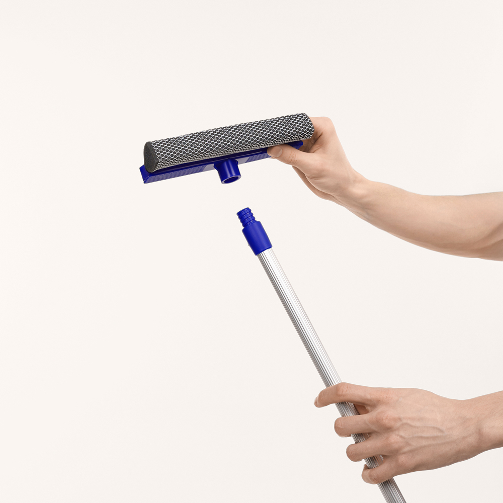 Окномойка тм VETTA, телескопическая ручка 65-110см, цвет синий, арт.№ 444-020