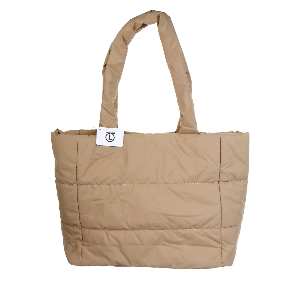 ЮL Пафф Сумка шоппер повседневная стеганая, 40x28x13 см, полиэстер, 2-3 цвета, арт.№ 337-220